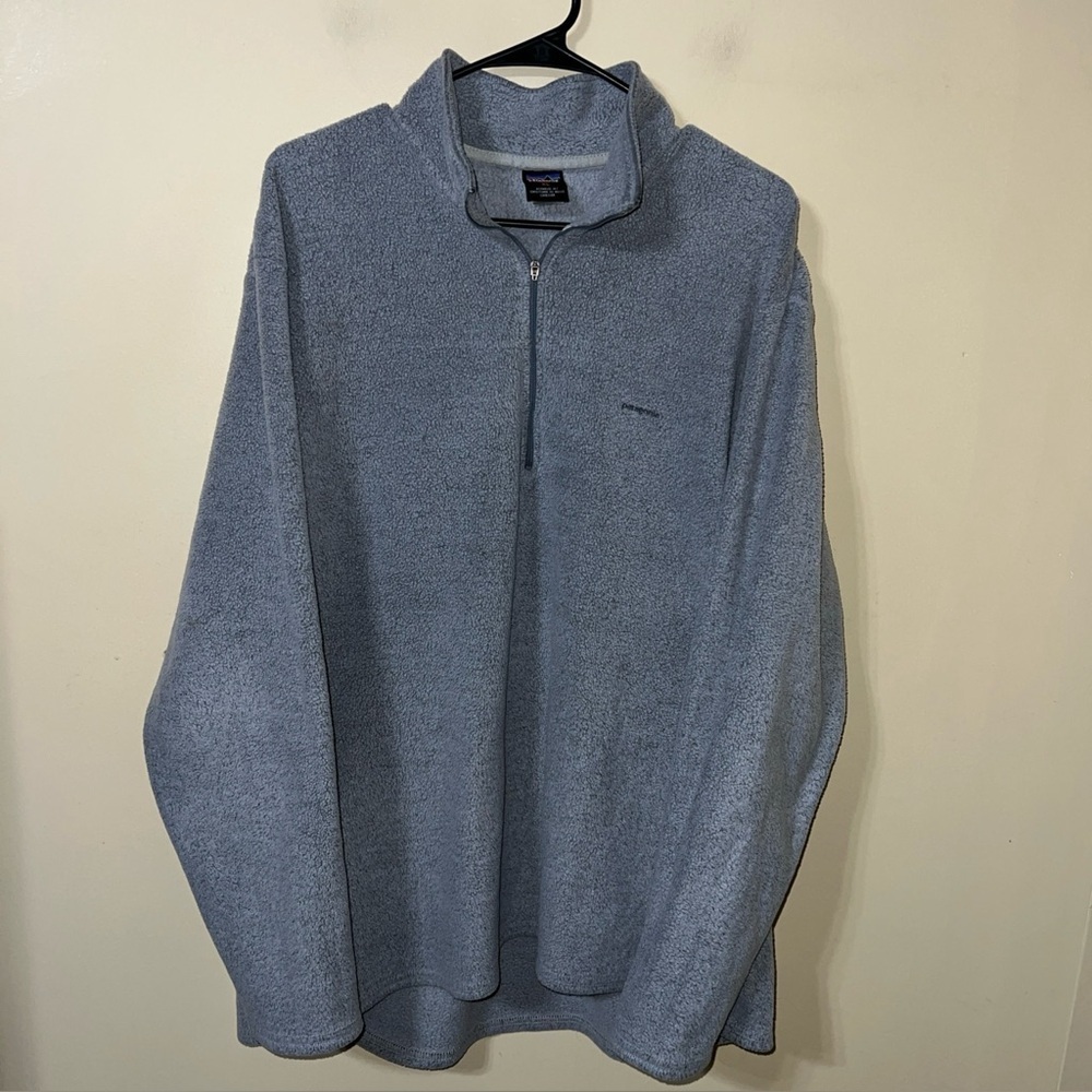 Patagonia Capilene Sherpa 1/2 Zip Sweater Men’s XL Gray